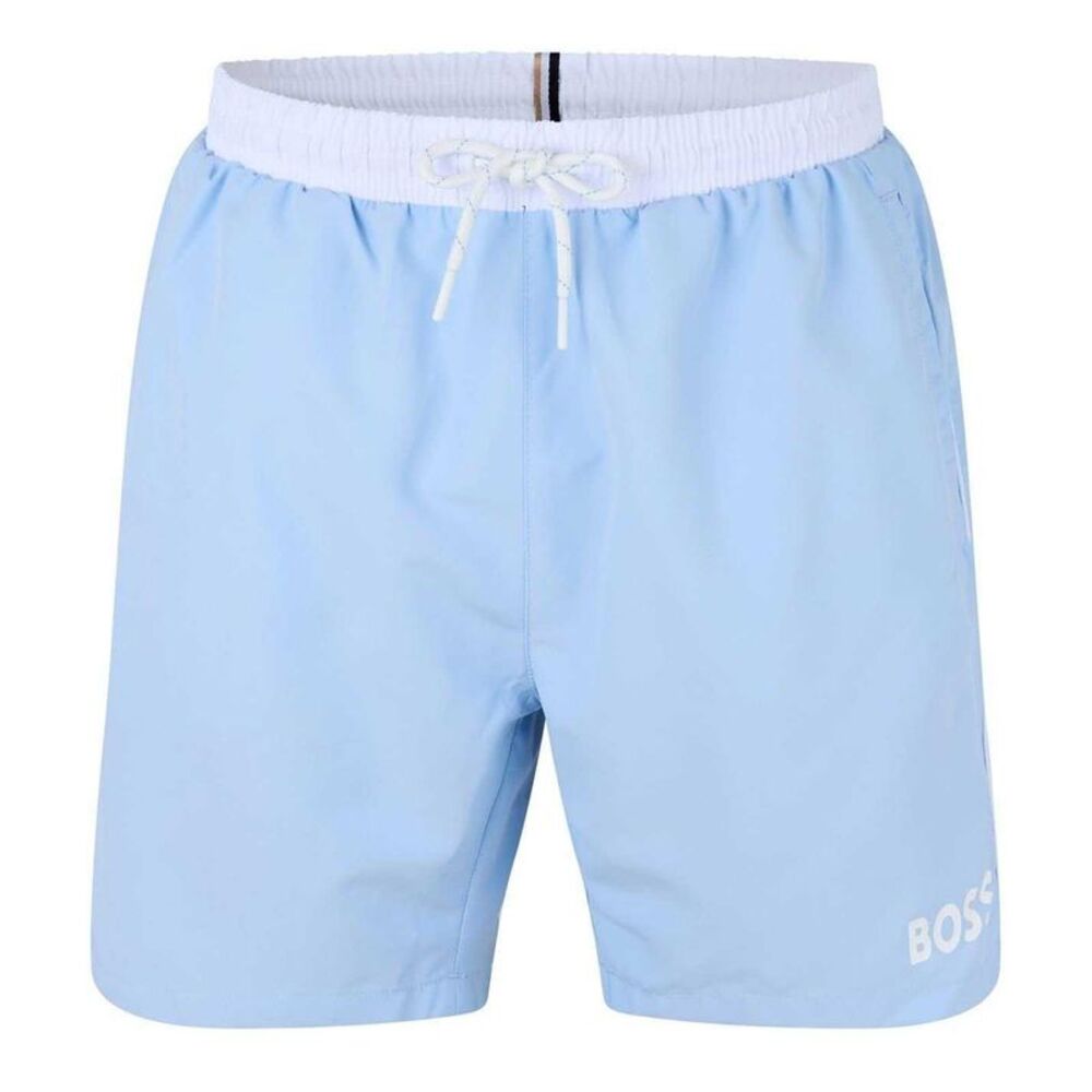 Boss Mens Starfish Swim Shorts / Light Blue